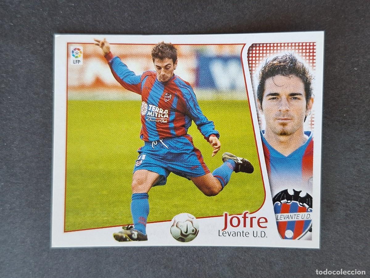 Cromos de f&uacute;tbol: L5 JOFRE LEVANTE U. D. LIGA ESTE 2004 2005 04 05 NUNCA PEGADO SIN PEGAR