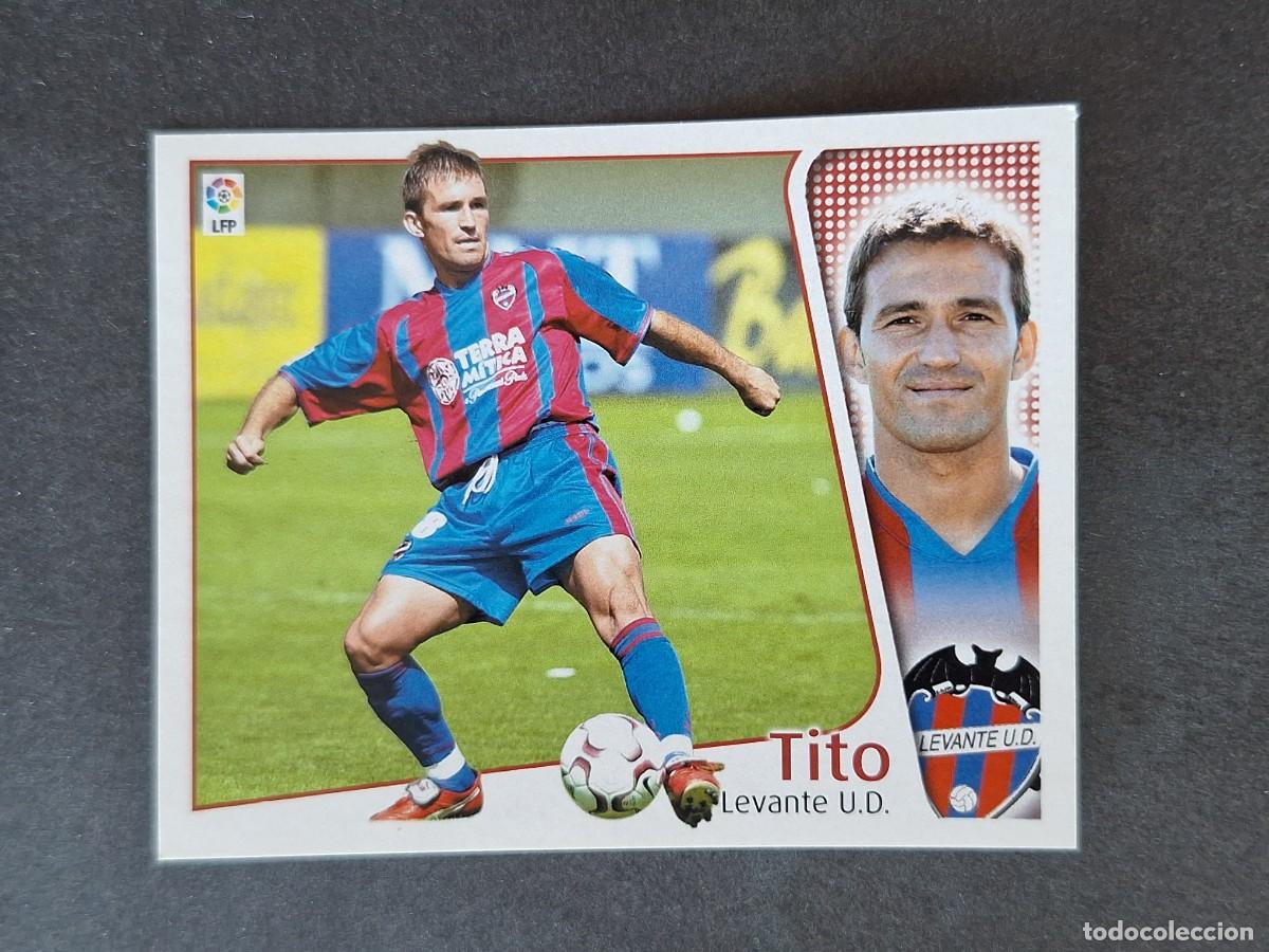 Cromos de f&uacute;tbol: L5 TITO LEVANTE U. D. LIGA ESTE 2004 2005 04 05 NUNCA PEGADO SIN PEGAR