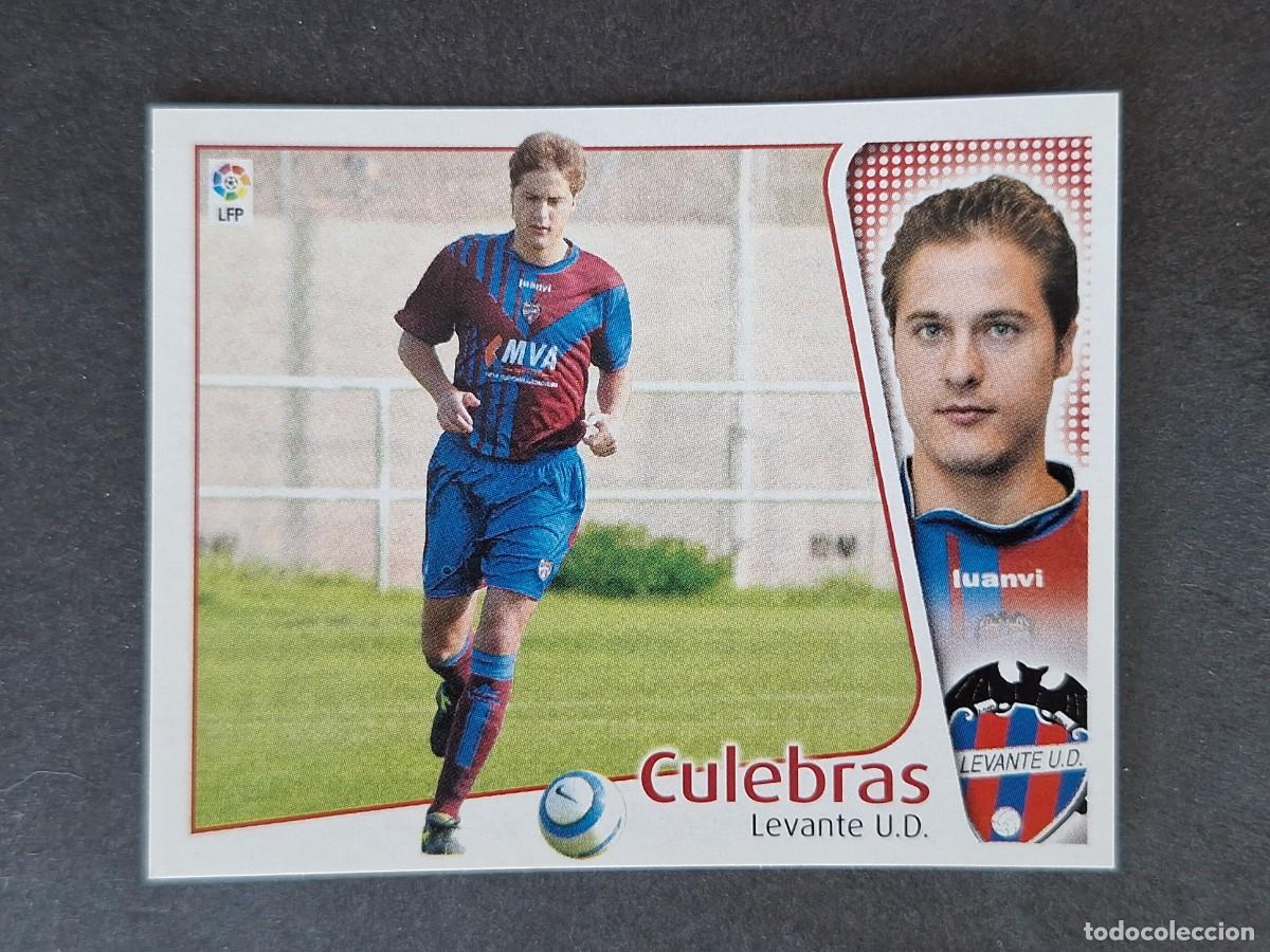 Football Stickers: L5 CULEBRAS LEVANTE U. D. LIGA ESTE 2004 2005 04 05 NUNCA PEGADO SIN PEGAR
