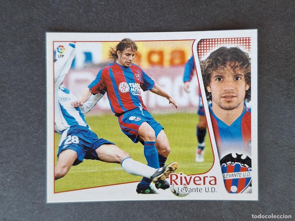 Cromos de f&uacute;tbol: L5 RIVERA LEVANTE U. D. LIGA ESTE 2004 2005 04 05 NUNCA PEGADO SIN PEGAR