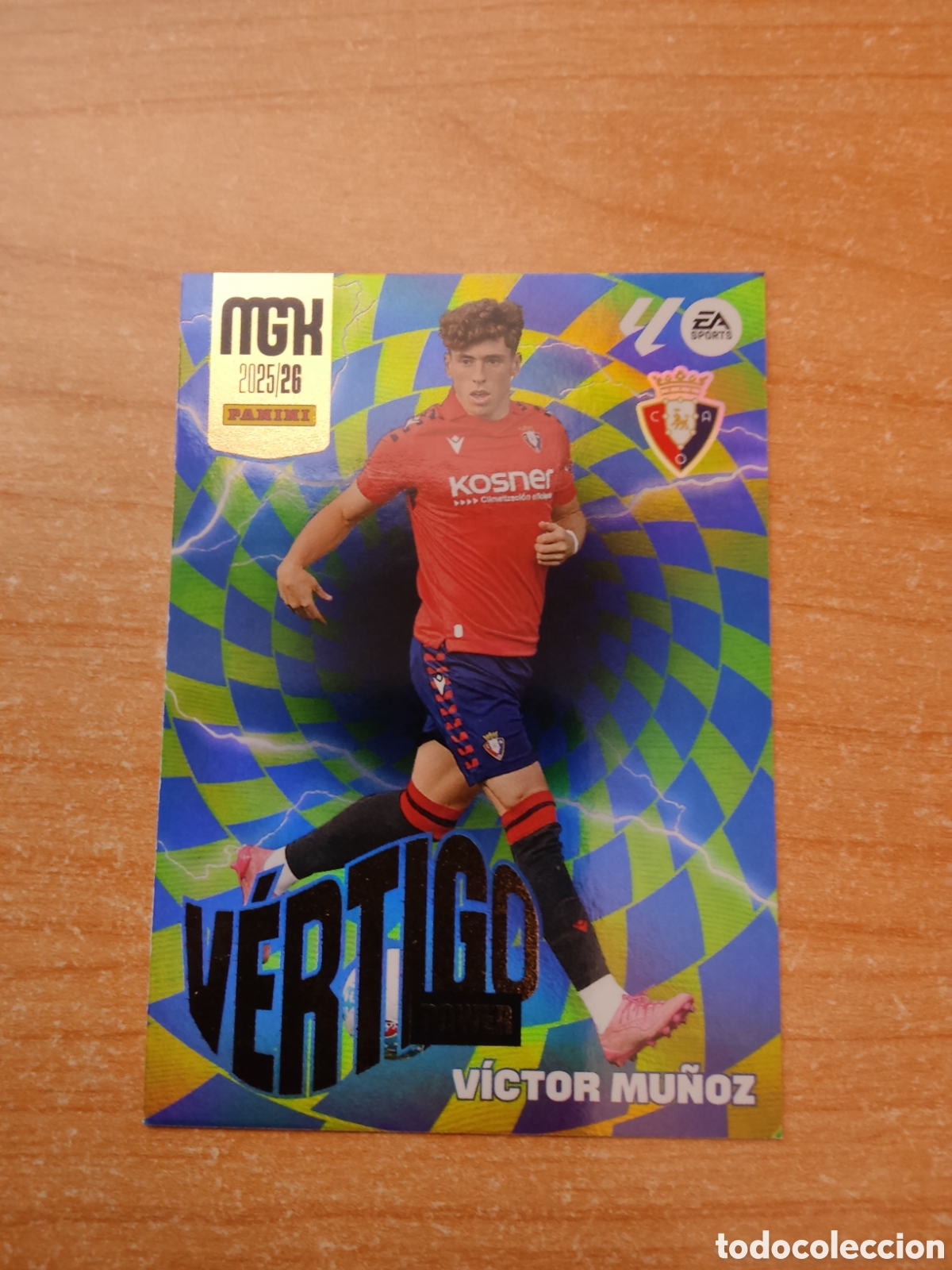 Cromos de f&uacute;tbol: 510 VICTOR MU&Ntilde;OZ VERTIGO POWER OSASUNA MEGACRACKS 2025 2026