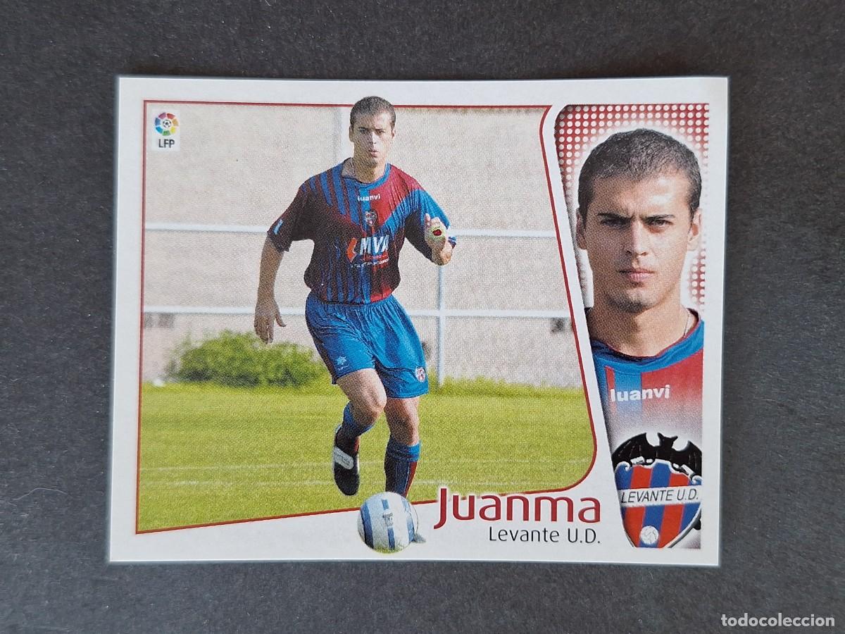 Cromos de f&uacute;tbol: L5 JUANMA LEVANTE U. D. LIGA ESTE 2004 2005 04 05 NUNCA PEGADO SIN PEGAR