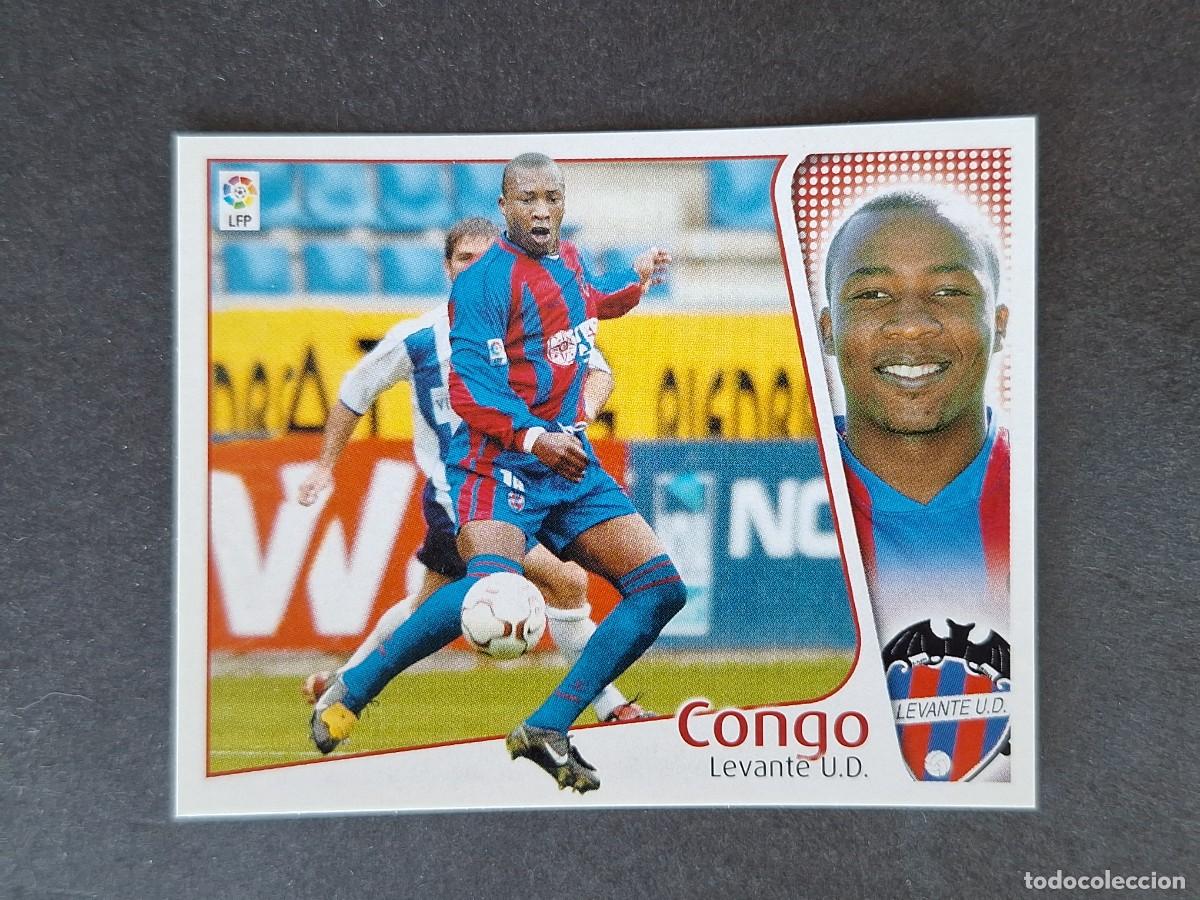Cromos de f&uacute;tbol: L5 CONGO LEVANTE U. D. LIGA ESTE 2004 2005 04 05 NUNCA PEGADO SIN PEGAR