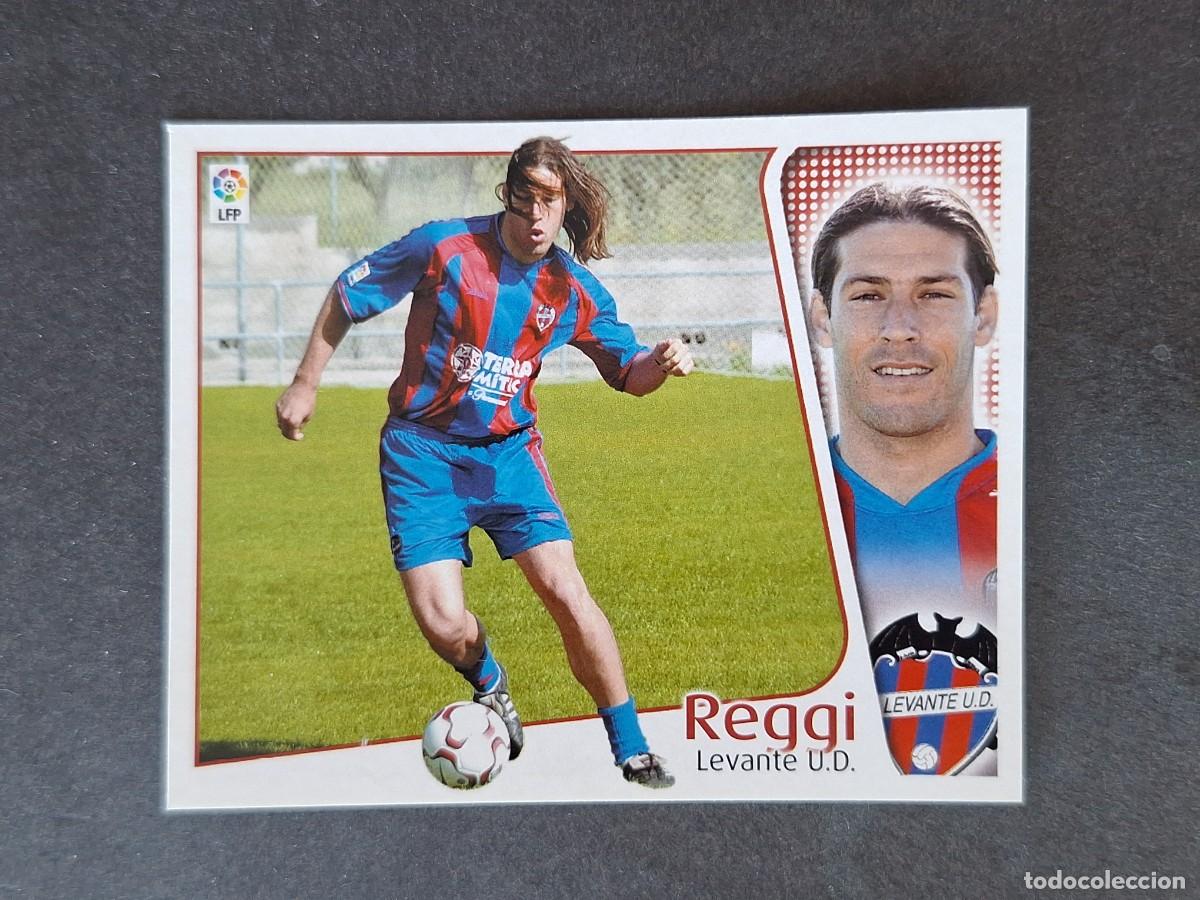 Cromos de f&uacute;tbol: L5 REGGI LEVANTE U. D. LIGA ESTE 2004 2005 04 05 NUNCA PEGADO SIN PEGAR