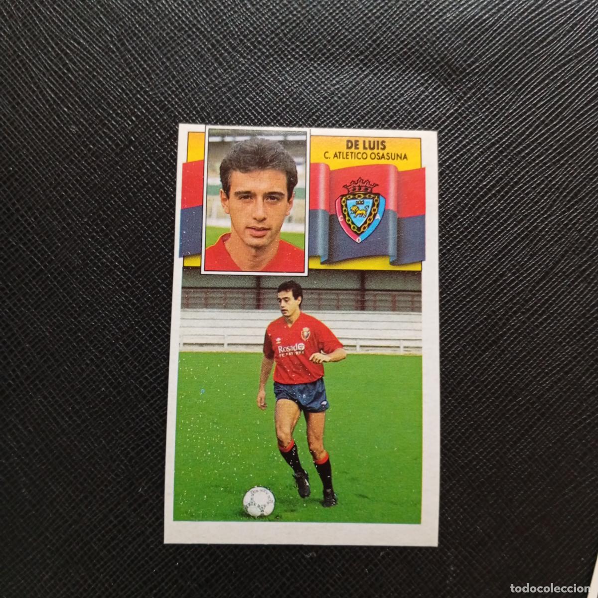 Cromos de f&uacute;tbol: DE LUIS OSASUNA ESTE 1990 1991 CROMO FUTBOL LIGA 90 91 - SIN PEGAR - A37 PG451