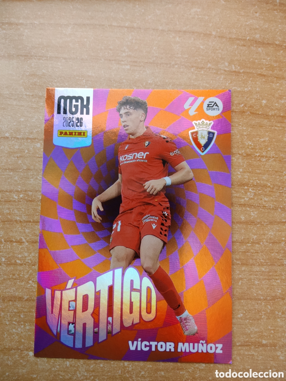 Cromos de f&uacute;tbol: 510 VICTOR MU&Ntilde;OZ VERTIGO OSASUNA MEGACRACKS 2025 2026