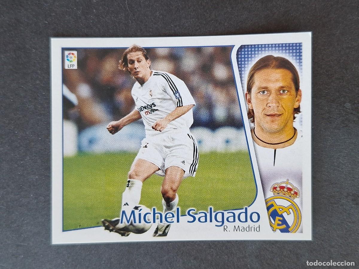 Cromos de f&uacute;tbol: L5 MICHEL SALGADO REAL MADRID LIGA ESTE 2004 2005 04 05 NUNCA PEGADO SIN PEGAR