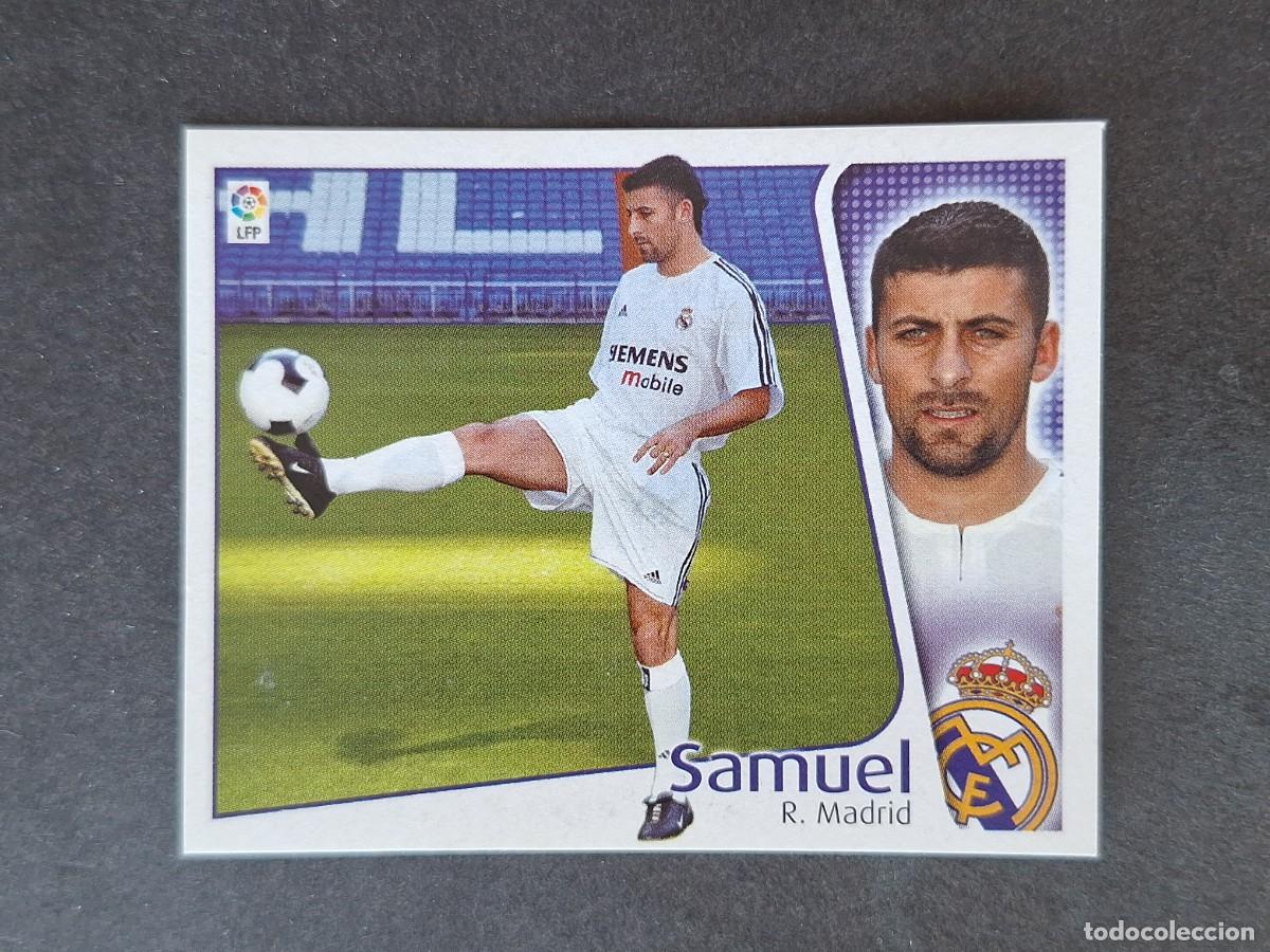 Cromos de f&uacute;tbol: L5 SAMUEL REAL MADRID LIGA ESTE 2004 2005 04 05 NUNCA PEGADO SIN PEGAR