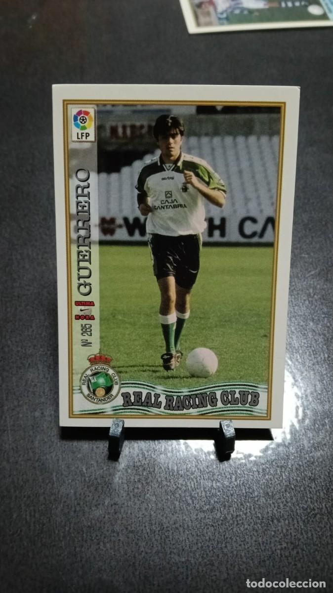 Cromos de f&uacute;tbol: Mundicromo 97 98 1997 1998 Racing de Santander 265 Guerrero Ultima Hora