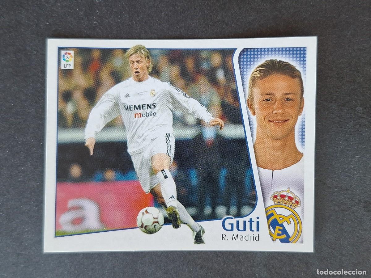Cromos de f&uacute;tbol: L5 GUTI REAL MADRID LIGA ESTE 2004 2005 04 05 NUNCA PEGADO SIN PEGAR