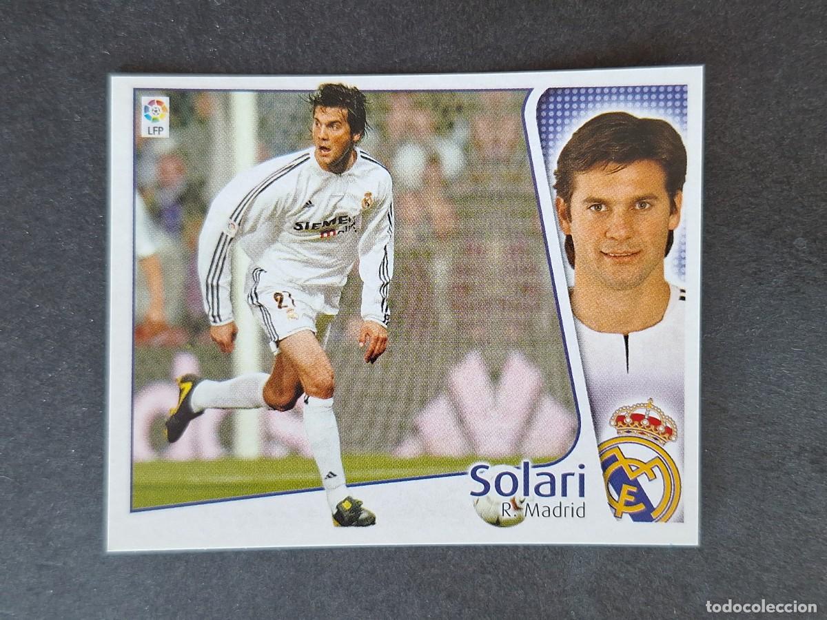 Cromos de f&uacute;tbol: L5 SOLARI REAL MADRID LIGA ESTE 2004 2005 04 05 NUNCA PEGADO SIN PEGAR