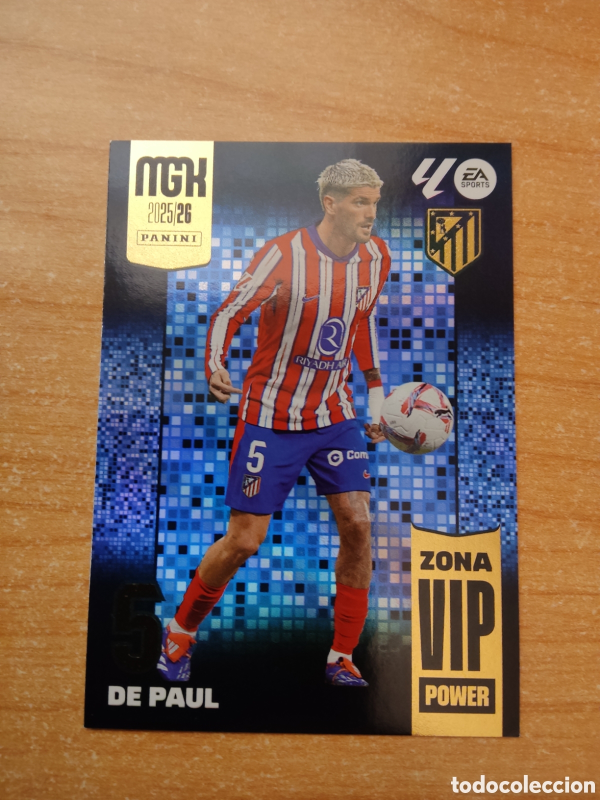Cromos de f&uacute;tbol: 393 RODRIGO DE PAUL ZONA VIP POWER ATLETICO MADRID MEGACRACKS 2025 2026
