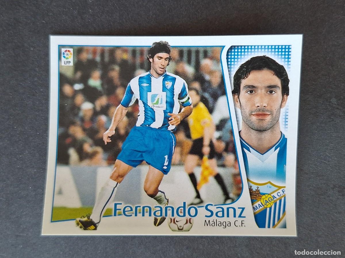 Cromos de f&uacute;tbol: L5 FERNANDO SANZ MALAGA C. F. LIGA ESTE 2004 2005 04 05 NUNCA PEGADO SIN PEGAR