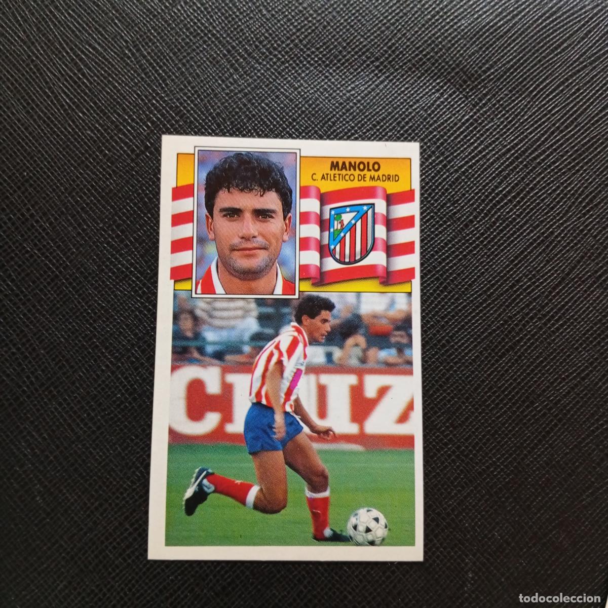 Cromos de f&uacute;tbol: MANOLO AT MADRID ESTE 1990 1991 CROMO FUTBOL LIGA 90 91 - SIN PEGAR - A37 PG451