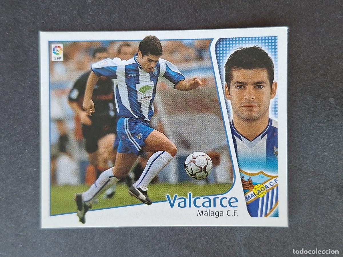 Cromos de f&uacute;tbol: L5 VALCARCE MALAGA C. F. LIGA ESTE 2004 2005 04 05 NUNCA PEGADO SIN PEGAR