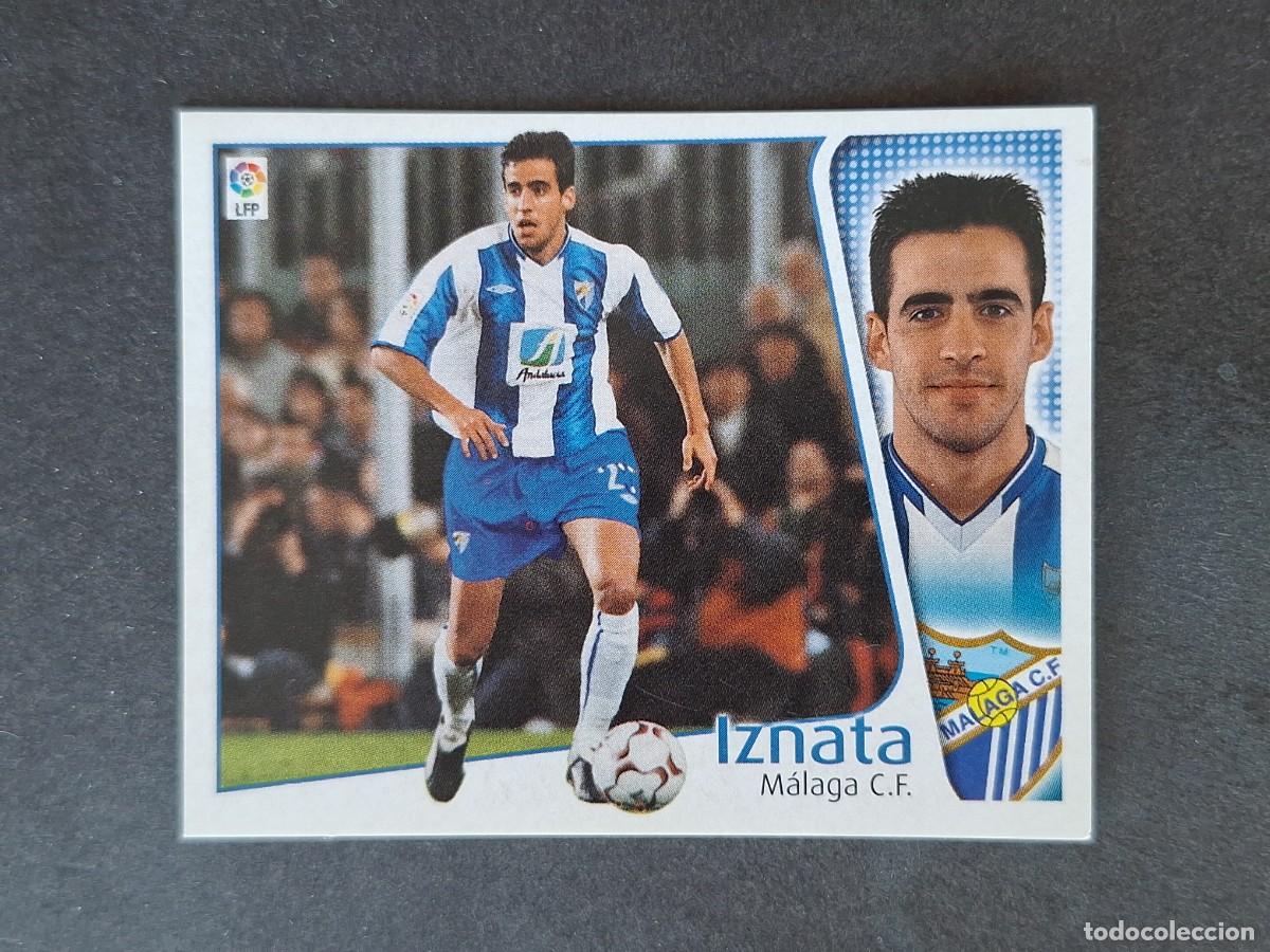Cromos de f&uacute;tbol: L5 IZNATA MALAGA C. F. LIGA ESTE 2004 2005 04 05 NUNCA PEGADO SIN PEGAR
