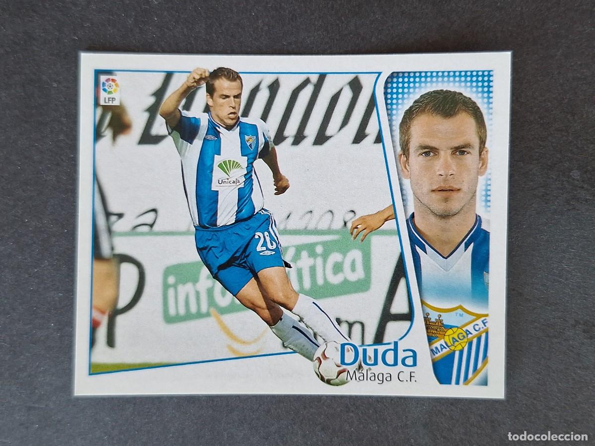 Cromos de f&uacute;tbol: L5 DUDA MALAGA C. F. LIGA ESTE 2004 2005 04 05 NUNCA PEGADO SIN PEGAR