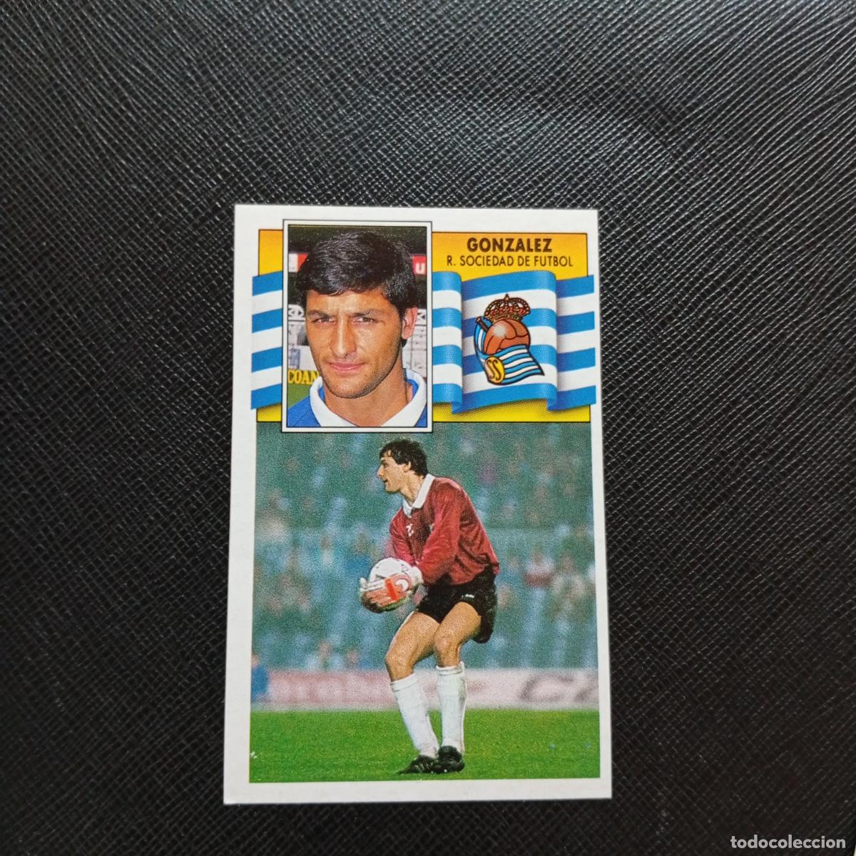 Cromos de f&uacute;tbol: GONZALEZ REAL SOCIEDAD ESTE 1990 1991 CROMO FUTBOL LIGA 90 91 - SIN PEGAR - A37 PG460