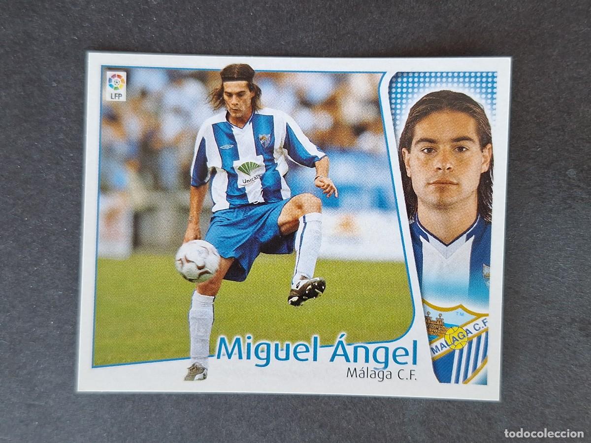 Cromos de f&uacute;tbol: L5 MIGUEL ANGEL MALAGA C. F. LIGA ESTE 2004 2005 04 05 NUNCA PEGADO SIN PEGAR