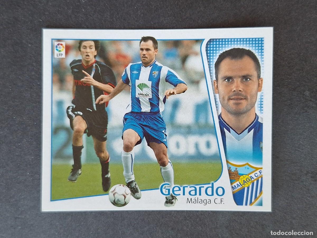 Cromos de f&uacute;tbol: L5 GERARDO MALAGA C. F. LIGA ESTE 2004 2005 04 05 NUNCA PEGADO SIN PEGAR