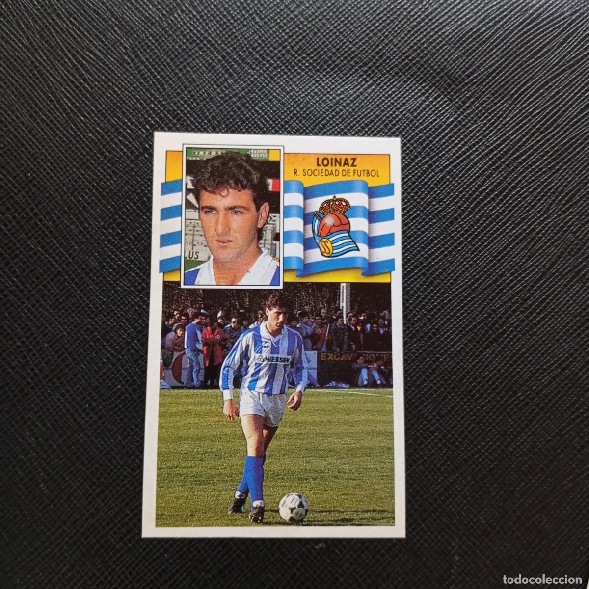 Cromos de f&uacute;tbol: LOINAZ REAL SOCIEDAD ESTE 1990 1991 CROMO FUTBOL LIGA 90 91 - SIN PEGAR - A37 PG460