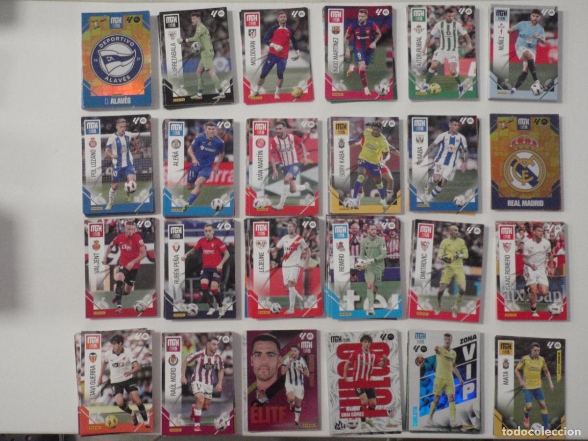 Cromos de f&uacute;tbol: LOTE 310 cromos MEGACRACKS trading cards diferentes de futbol 2024 2025. PANINI MGK Fichas 24 25
