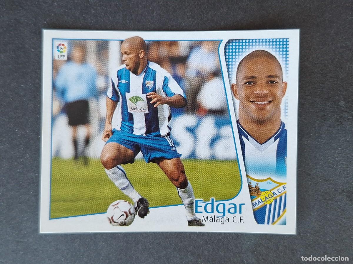 Cromos de f&uacute;tbol: L5 EDGAR MALAGA C. F. LIGA ESTE 2004 2005 04 05 NUNCA PEGADO SIN PEGAR