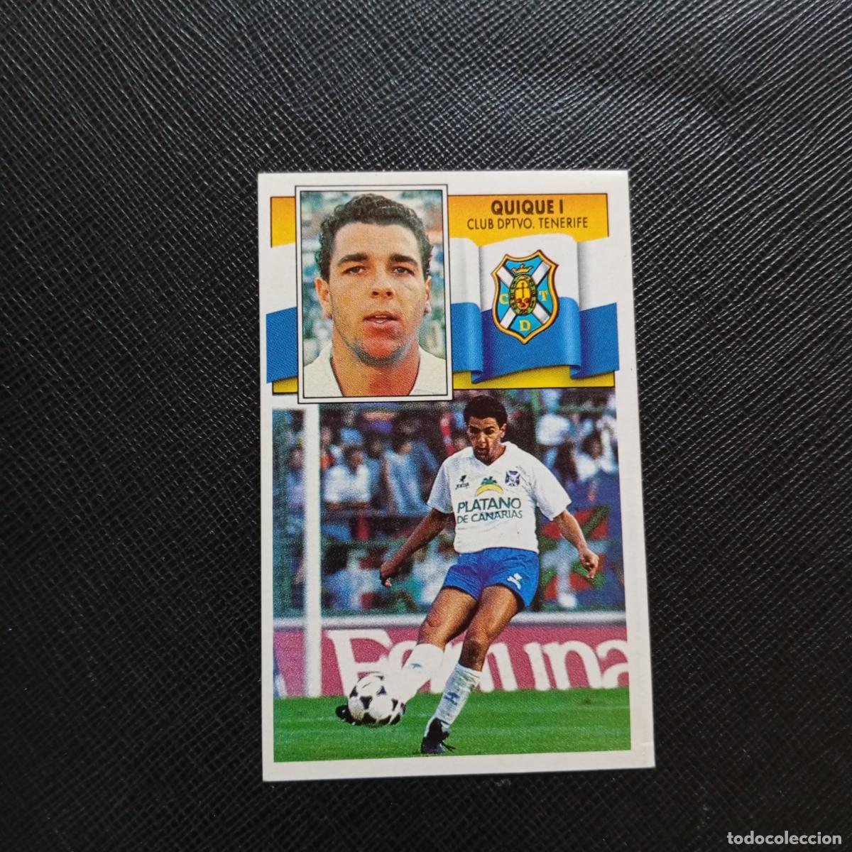 Cartes &agrave; collectionner de Football: QUIQUE I TENERIFE ESTE 1990 1991 CROMO FUTBOL LIGA 90 91 - SIN PEGAR - A37 PG460