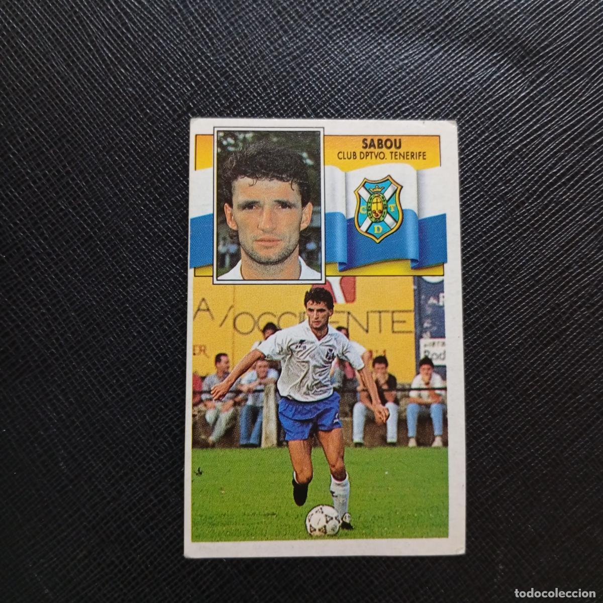 Cartes &agrave; collectionner de Football: SABOU TENERIFE ESTE 1990 1991 CROMO FUTBOL LIGA 90 91 - SIN PEGAR - A37 PG460 COLOCA