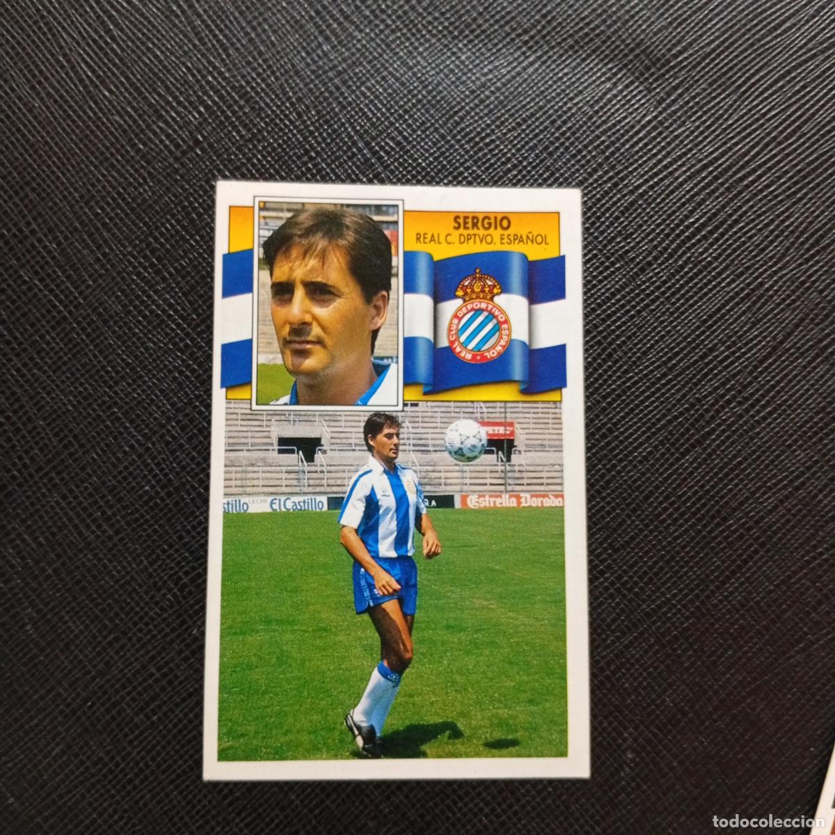 Cromos de f&uacute;tbol: SERGIO ESPA&Ntilde;OL ESTE 1990 1991 CROMO FUTBOL LIGA 90 91 - SIN PEGAR - A37 PG469 FICHAJE 17