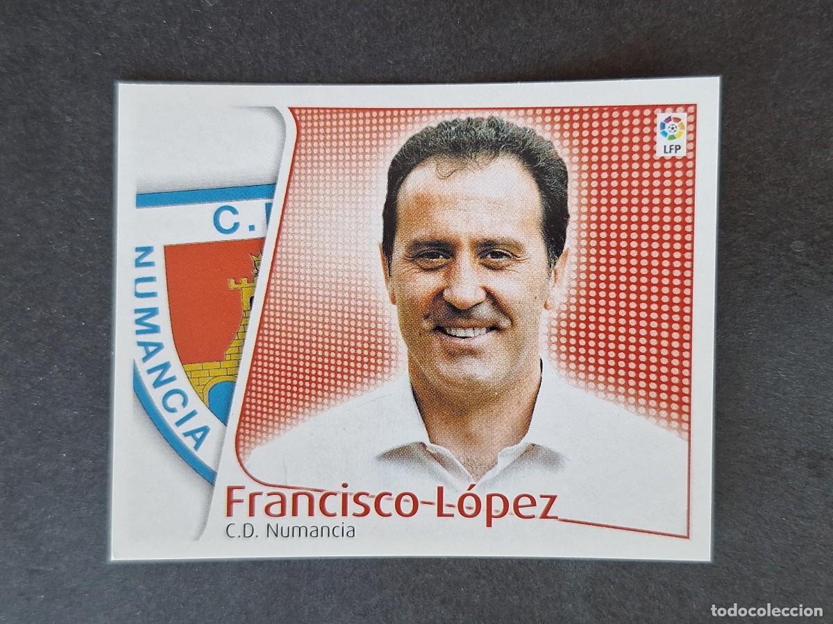 Cromos de f&uacute;tbol: L5 FRANCISCO LOPEZ ENTRENADOR C. D. NUMANCIA LIGA ESTE 2004 2005 04 05 NUNCA PEGADO SIN PEGAR