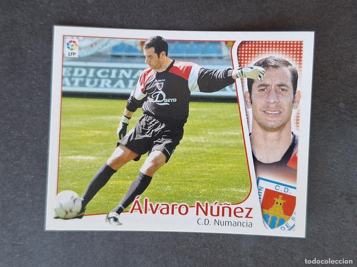 Cromos de f&uacute;tbol: L5 ALVARO NU&Ntilde;EZ C. D. NUMANCIA LIGA ESTE 2004 2005 04 05 NUNCA PEGADO SIN PEGAR