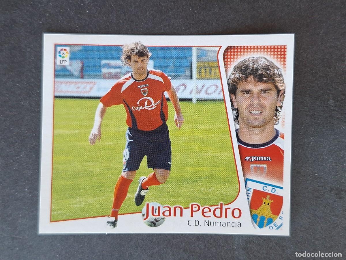 Fu&szlig;ball-Sticker: L5 JUAN PEDRO C. D. NUMANCIA LIGA ESTE 2004 2005 04 05 NUNCA PEGADO SIN PEGAR