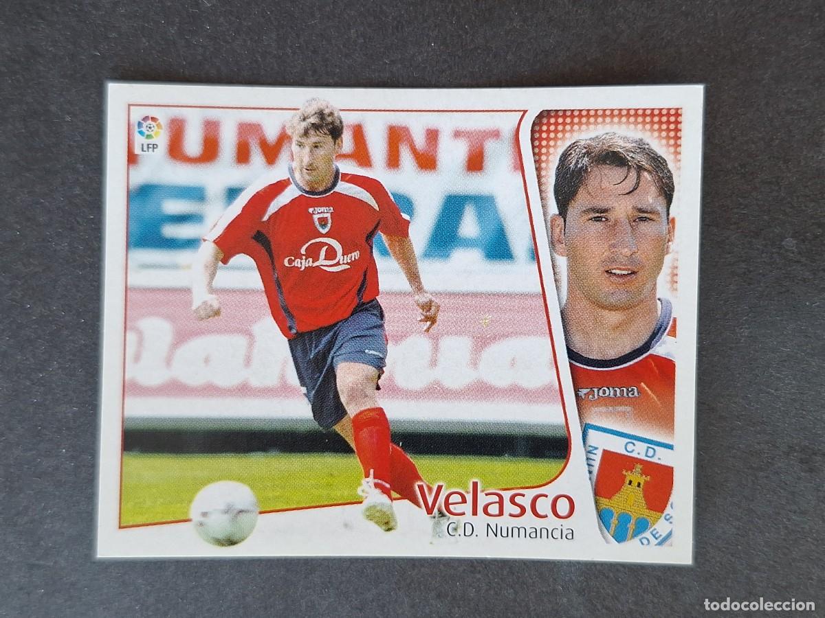 Fu&szlig;ball-Sticker: L5 VELASCO C. D. NUMANCIA LIGA ESTE 2004 2005 04 05 NUNCA PEGADO SIN PEGAR