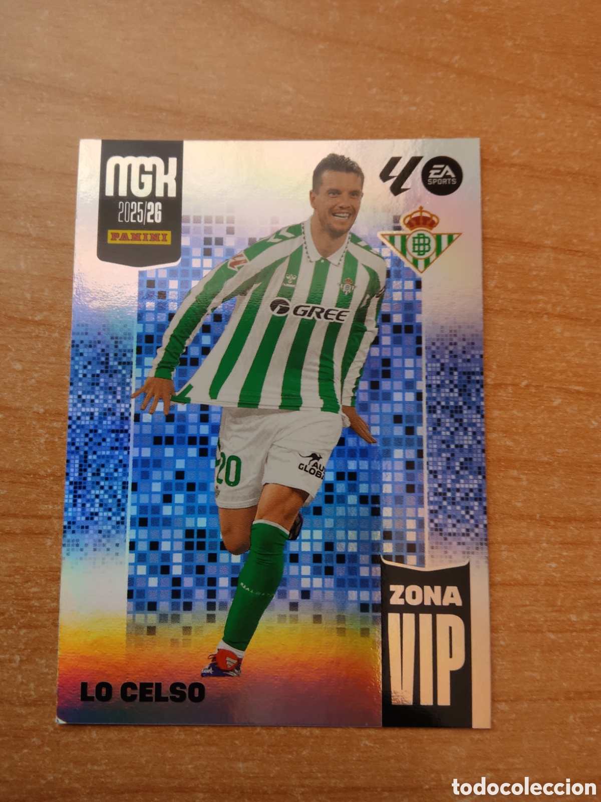 Cromos de f&uacute;tbol: 401 LO CELSO ZONA VIP REAL BETIS MEGACRACKS 2025 2026