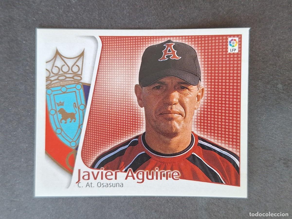 Cromos de f&uacute;tbol: L5 JAVIER AGUIRRE ENTRENADOR C. A. OSASUNA LIGA ESTE 2004 2005 04 05 NUNCA PEGADO SIN PEGAR
