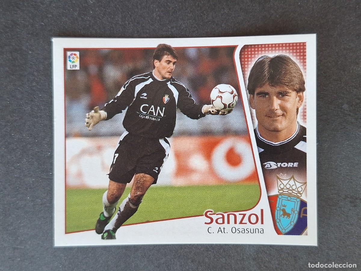 Cromos de f&uacute;tbol: L5 SANZOL C. A. OSASUNA LIGA ESTE 2004 2005 04 05 NUNCA PEGADO SIN PEGAR
