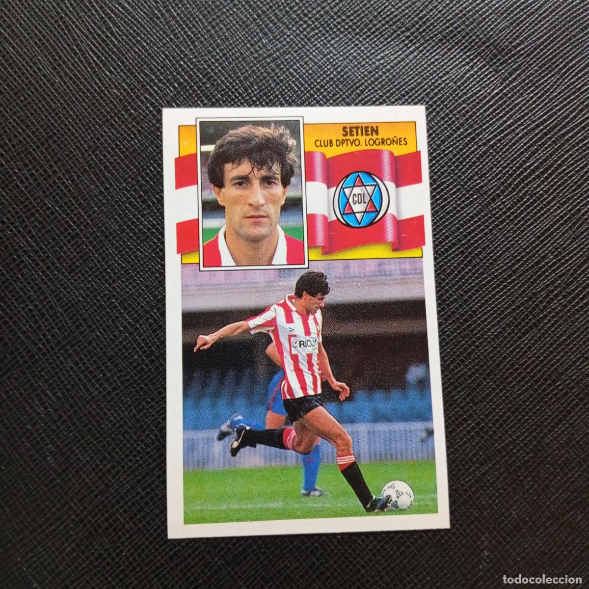 Cromos de f&uacute;tbol: SETIEN LOGRO&Ntilde;ES ESTE 1990 1991 CROMO FUTBOL LIGA 90 91 - SIN PEGAR - A37 PG469