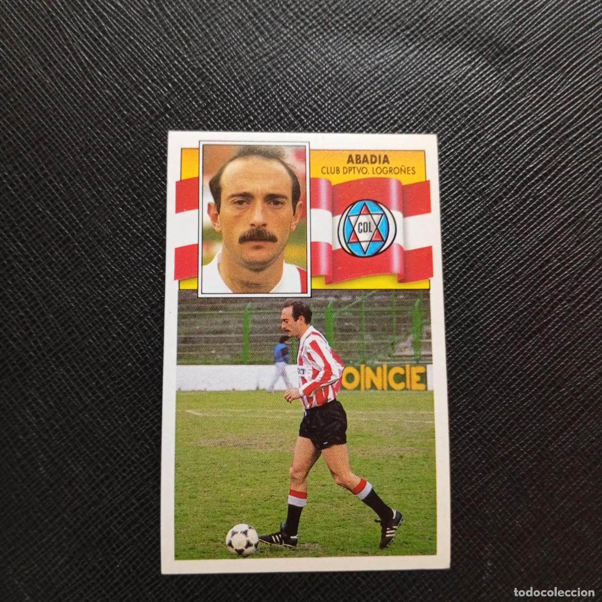 Cromos de f&uacute;tbol: ABADIA LOGRO&Ntilde;ES ESTE 1990 1991 CROMO FUTBOL LIGA 90 91 - SIN PEGAR - A37 PG469
