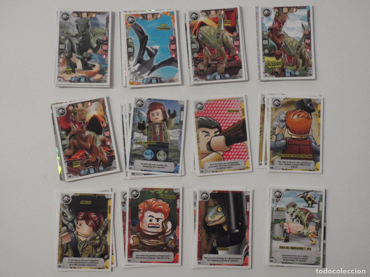 Cromos de Futebol: LOTE 57 Cromos diferentes LEGO JURASSIC WORLD 2022 TRADING CARDS