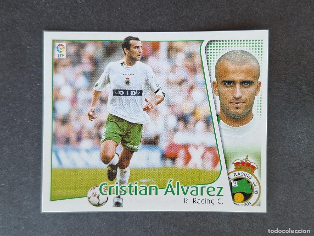 Cromos de Futebol: L5 CRISTIAN ALVAREZ RACING DE SANTANDER LIGA ESTE 2004 2005 04 05 NUNCA PEGADO SIN PEGAR