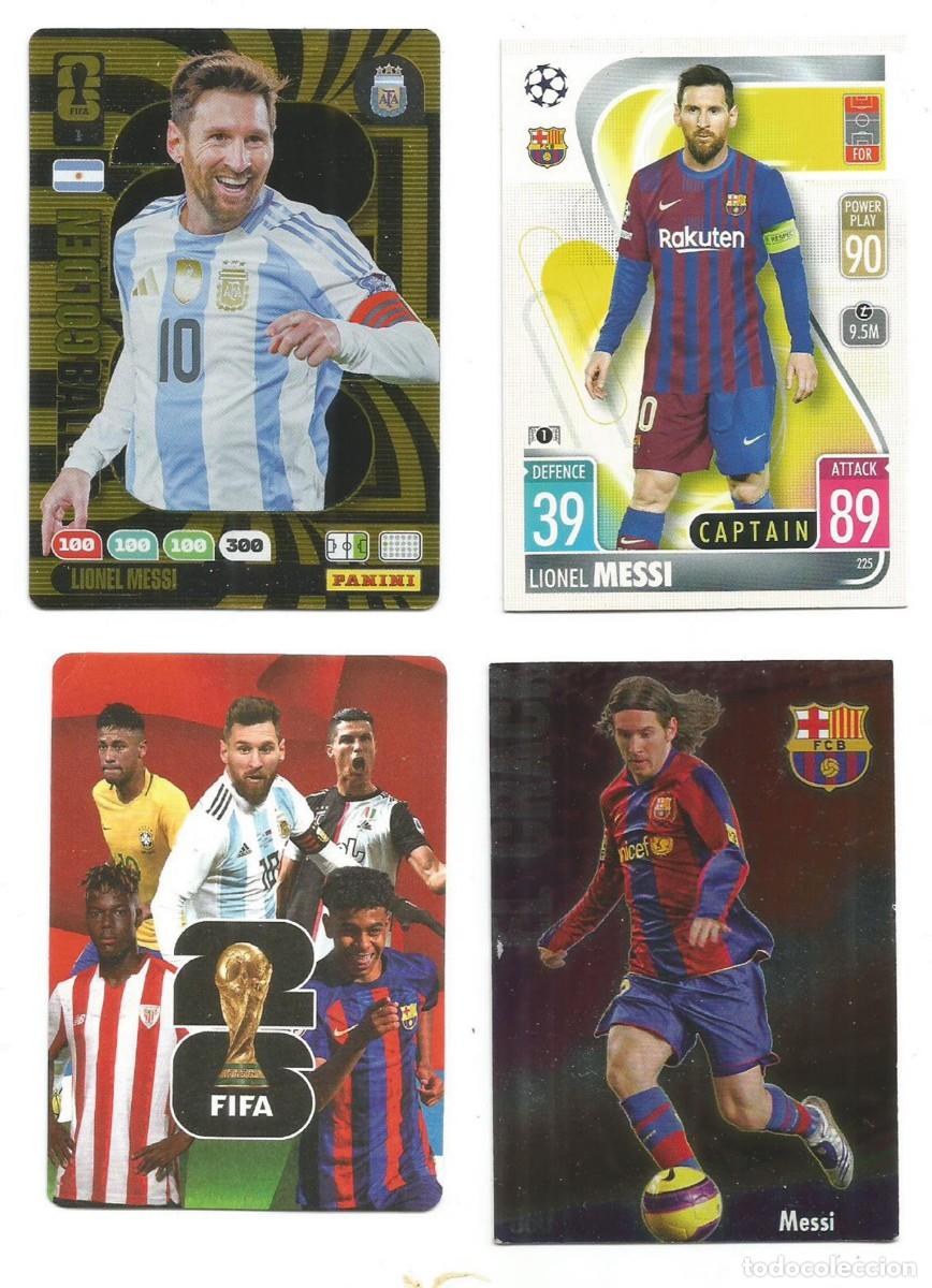 Cromos de Futebol: MESSI - 3 CROMOS + TARJETA FIFA - MUNDIAL 26, FICHA LIGA 2009, TOPPS