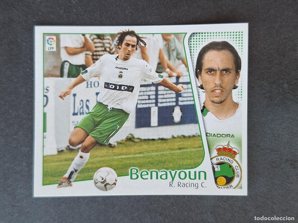 Cromos de Futebol: L5 BENAYOUN RACING DE SANTANDER LIGA ESTE 2004 2005 04 05 NUNCA PEGADO SIN PEGAR