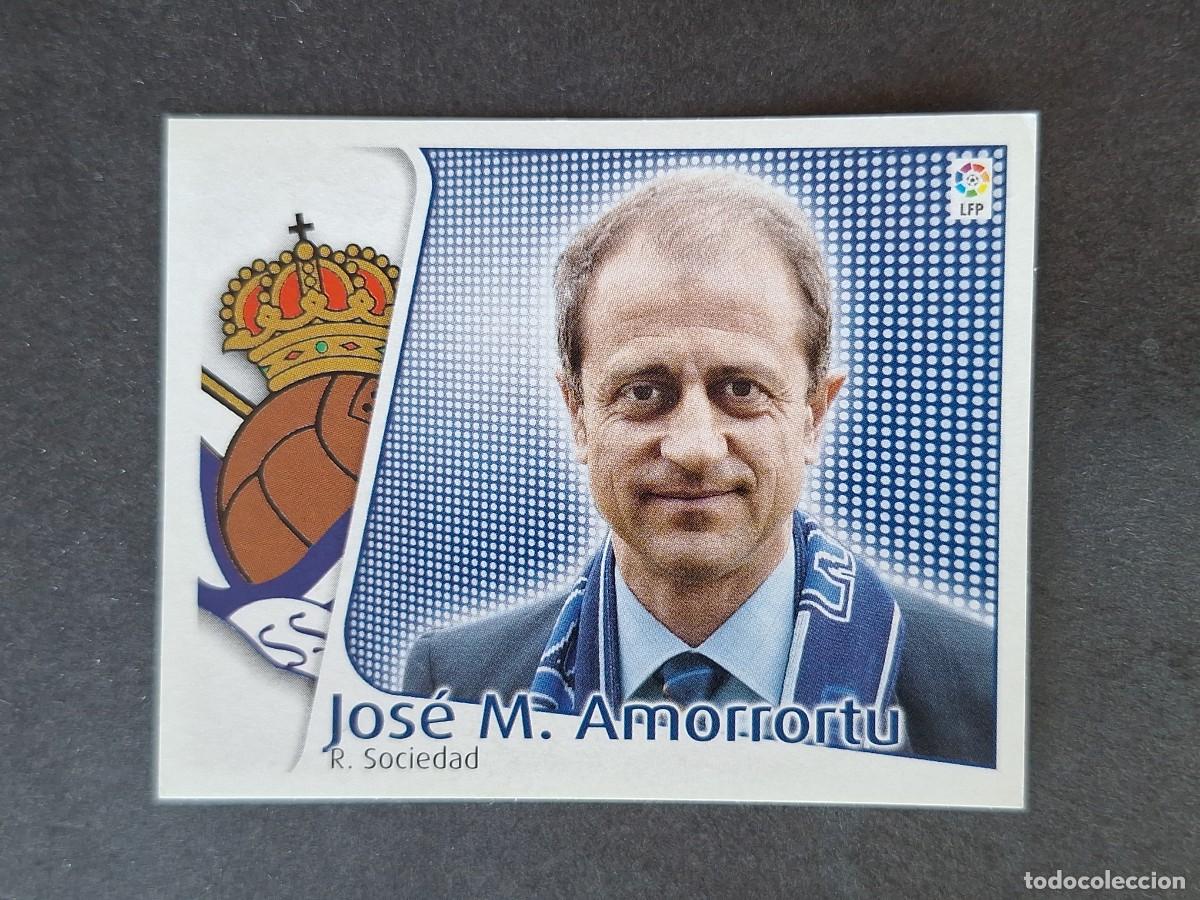 Figurine di Calcio: L5 JOSE M. AMORRORTU ENTRENADOR REAL SOCIEDAD LIGA ESTE 2004 2005 04 05 NUNCA PEGADO SIN PEGAR