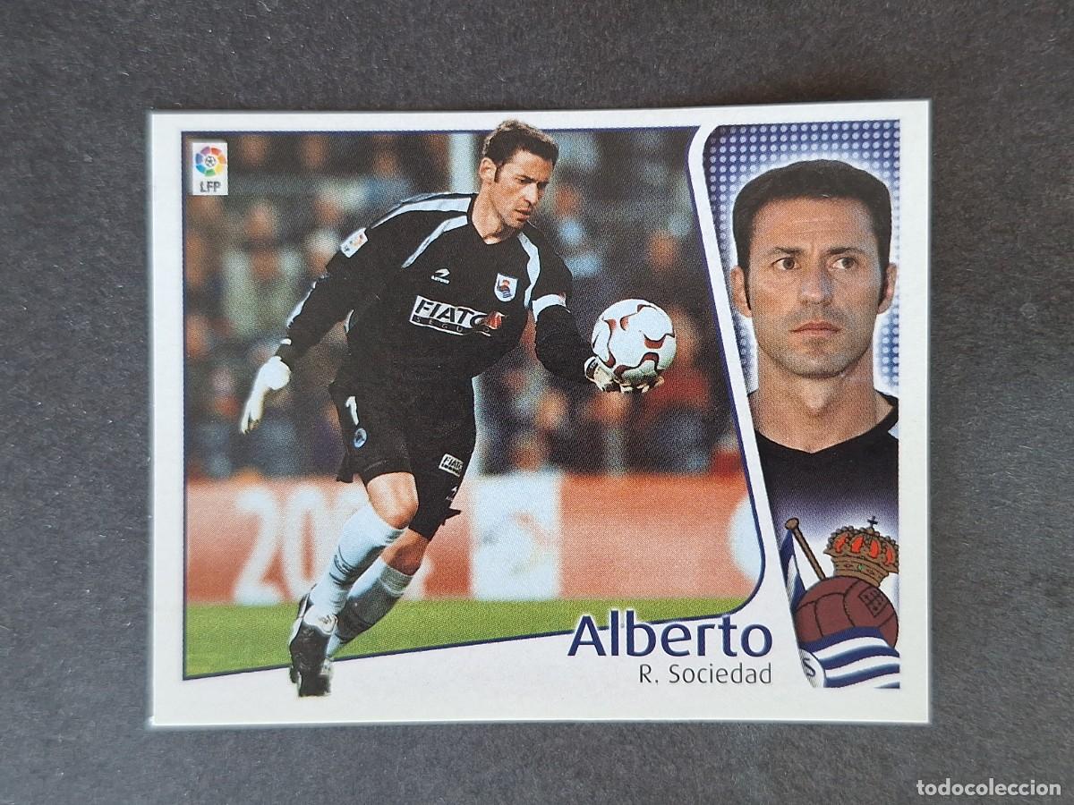 Cartes &agrave; collectionner de Football: L5 ALBERTO REAL SOCIEDAD LIGA ESTE 2004 2005 04 05 NUNCA PEGADO SIN PEGAR