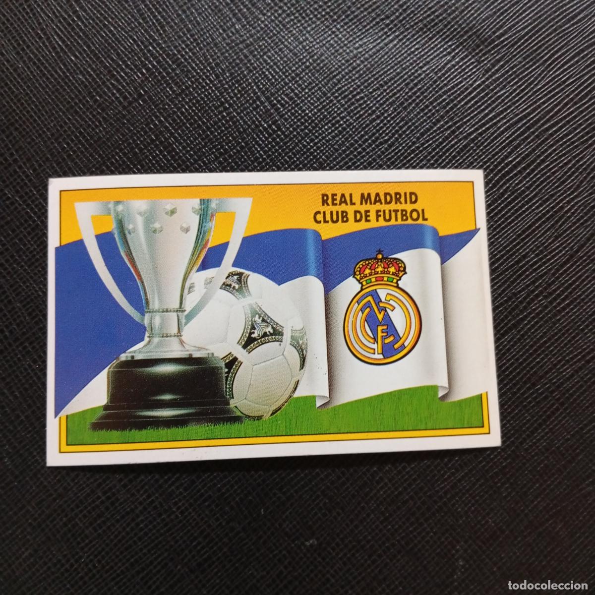 Cromos de f&uacute;tbol: ESCUDO REAL MADRID ESTE 1990 1991 CROMO FUTBOL LIGA 90 91 - SIN PEGAR - A37 PG487