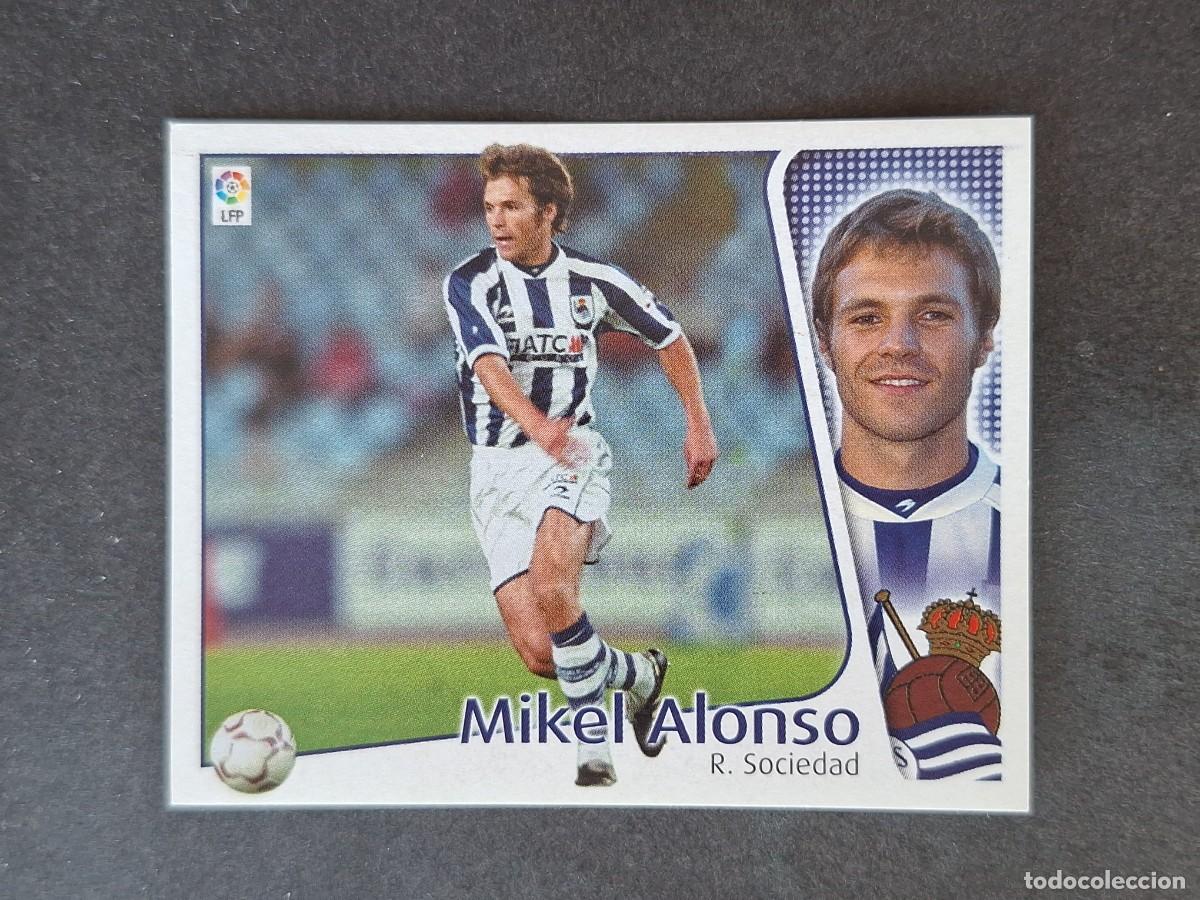 Cromos de f&uacute;tbol: L5 MIKEL ALONSO REAL SOCIEDAD LIGA ESTE 2004 2005 04 05 NUNCA PEGADO SIN PEGAR
