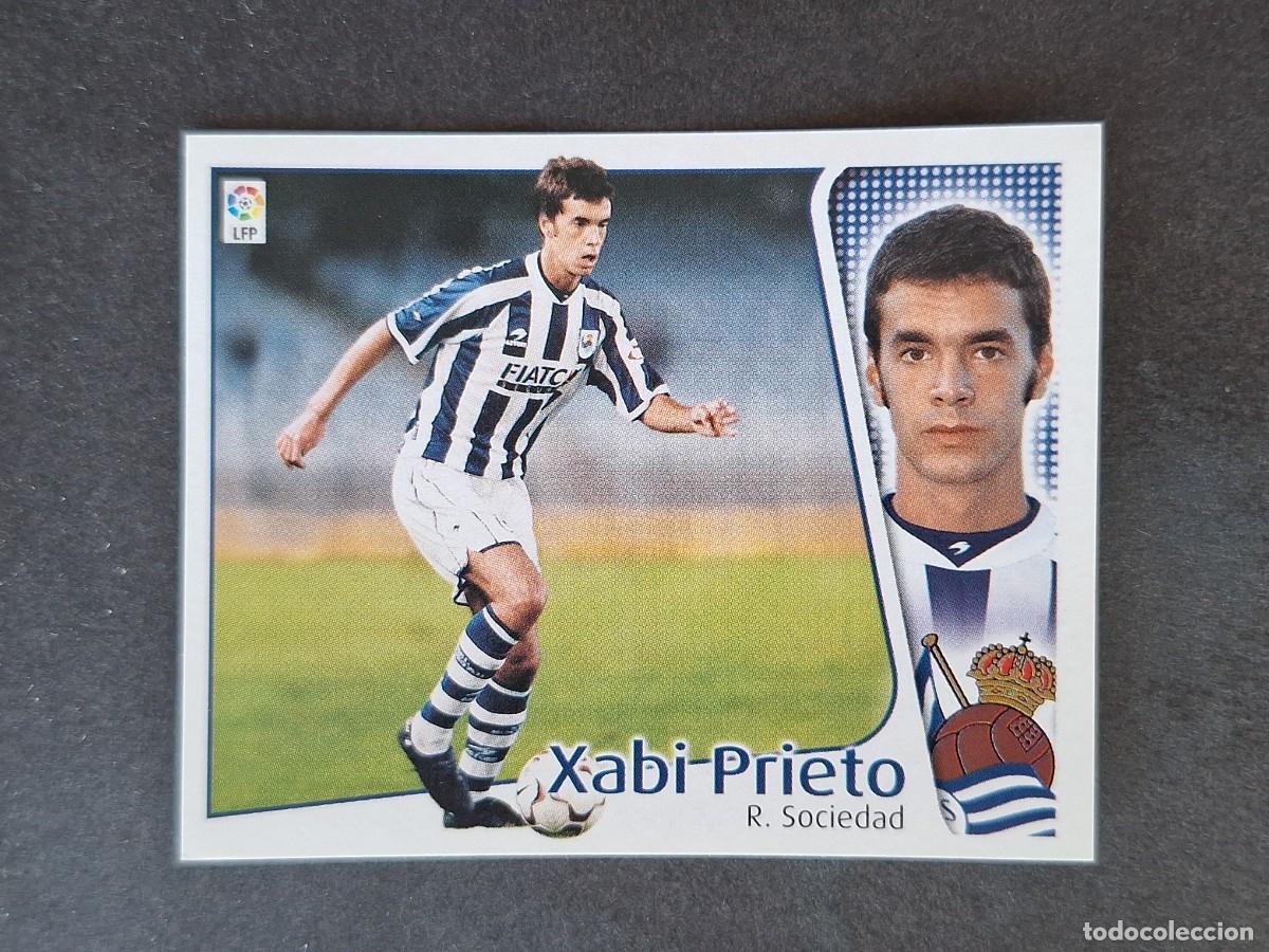 Cromos de f&uacute;tbol: L5 XABI PRIETO REAL SOCIEDAD LIGA ESTE 2004 2005 04 05 NUNCA PEGADO SIN PEGAR
