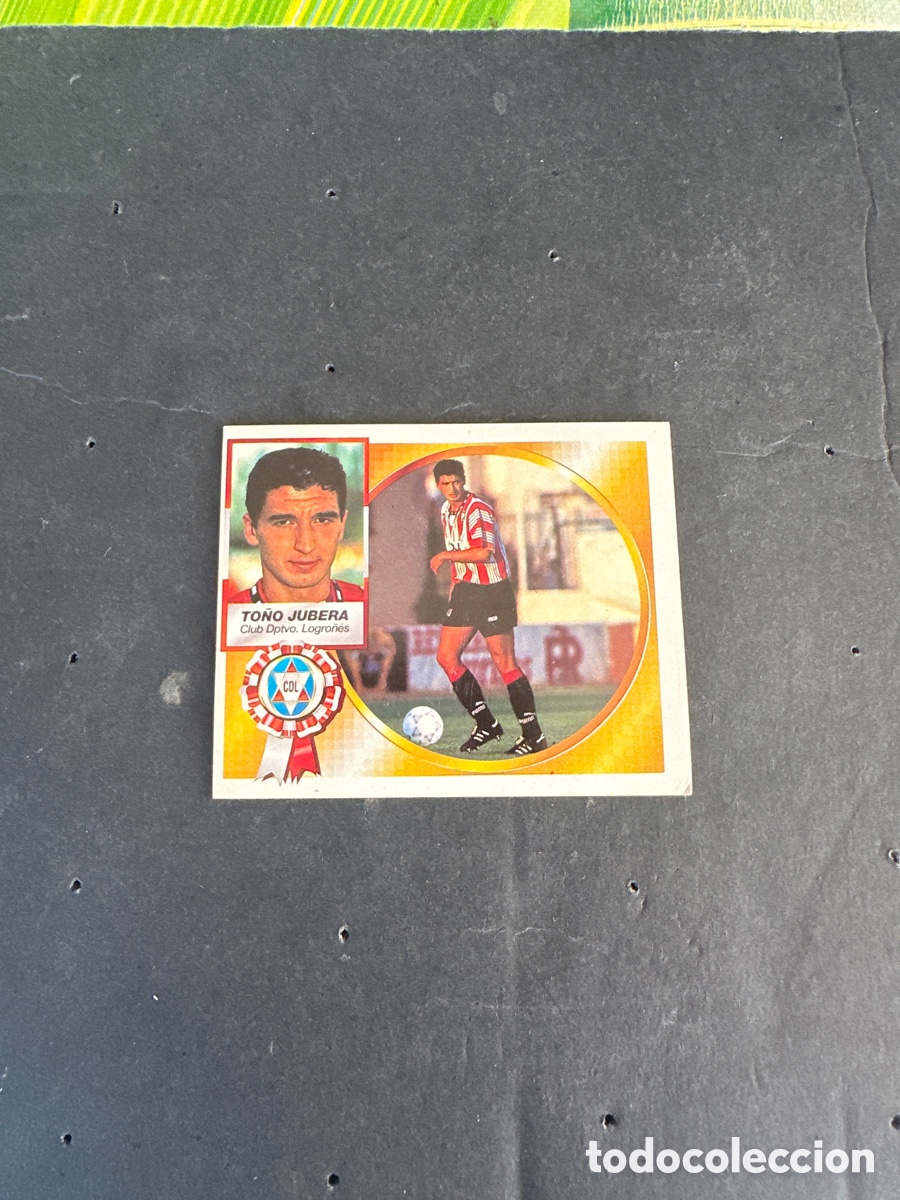 Cromos de f&uacute;tbol: Cromo liga 94/95 Dptvo Logro&ntilde;&eacute;s To&ntilde;o coloca nunca pegado