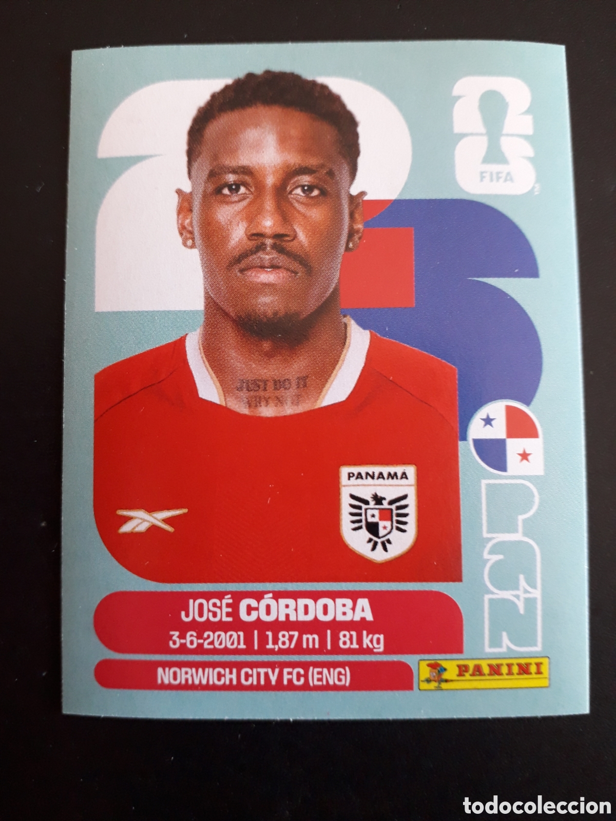 Cromos de f&uacute;tbol: C&Oacute;RDOBA PANAM&Aacute; PAN 8 MUNDIAL F&Uacute;TBOL 2026 FIFA WORLD CUP PANINI SIN PEGAR PEDIDO M&Iacute;NIMO 3&euro;
